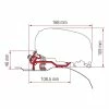 Fiamma F80 Ducato Jumper Relay Boxer After 2006 High Roof H2 Awning Bracket Kit
