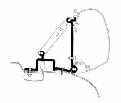 Thule Omnistor Awning Bracket Kit For Omnistor 2000 & 5200 - Ducato/Jumper/Boxer (pre 2006)