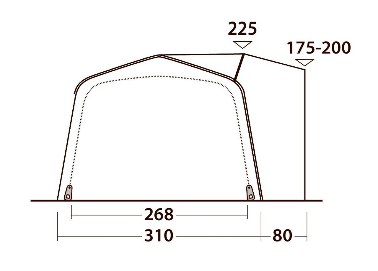 Outwell Jonesville 290SA Flex Drive Away Awning - Image 4