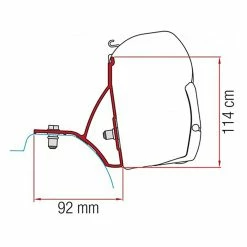 Fiamma F45s Bracket Adapter Kit For Renault Trafic Vauxhall Vivaro Nissan NV300 Nissan Primastar