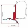 Fiamma Ford Custom Van Bracket Kit For F45s Awning 2.6m